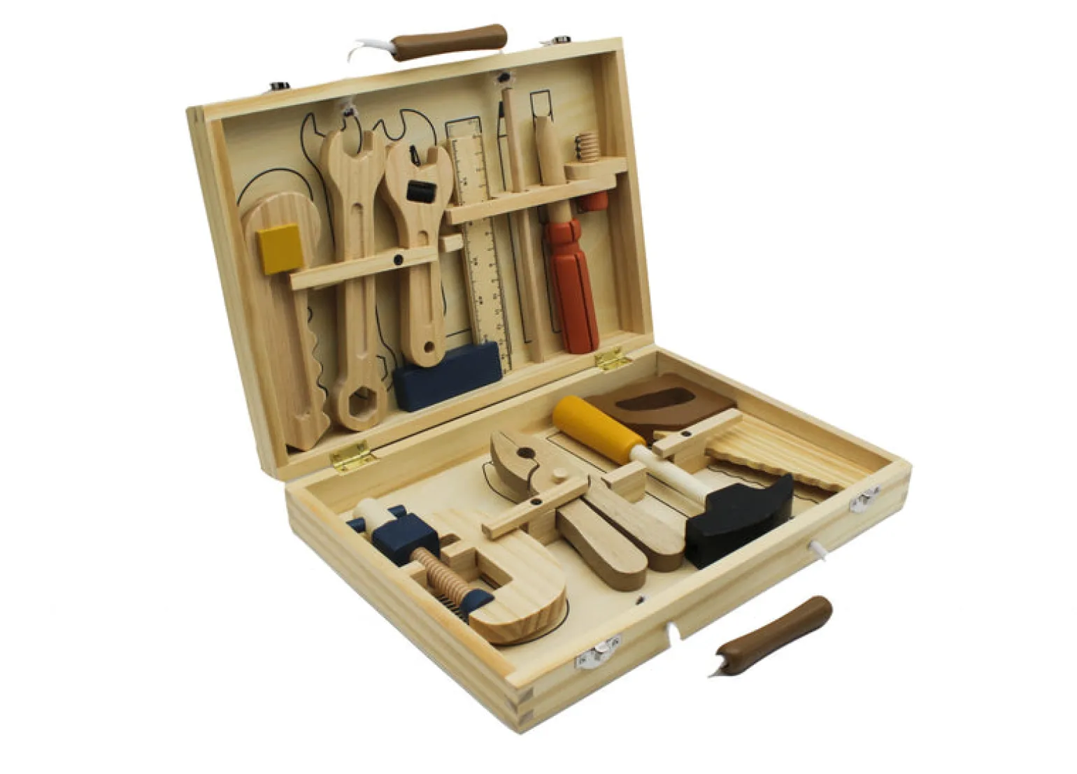 Wooden Tool Box In Wood